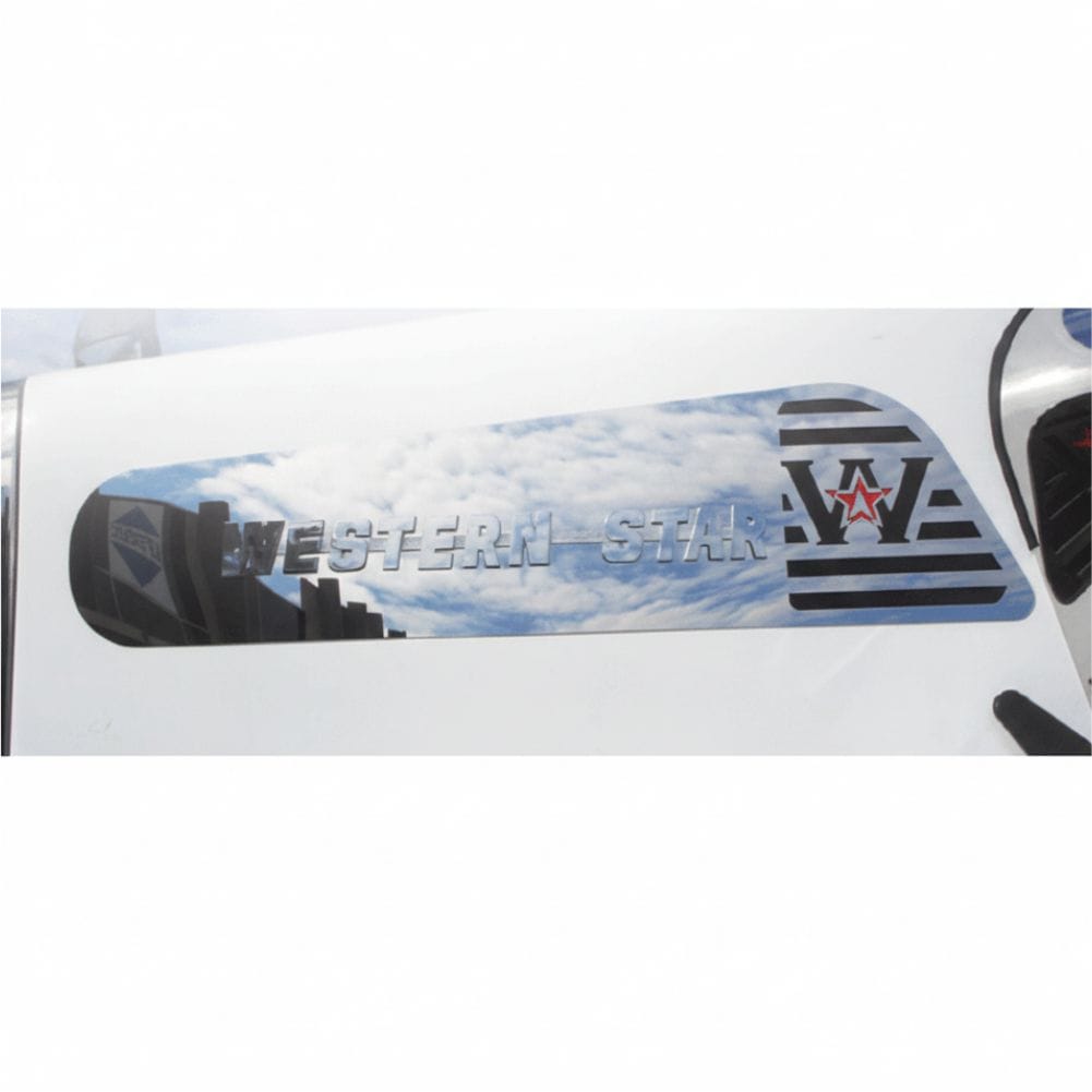 Stainless Steel Badge Backing Logo Pair To Suit Western Star