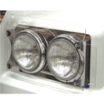 Stainless Steel Headlight Backings Short Pair To Suit Western Star 4900 2008 Onward