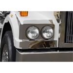 Stainless Steel Headlight Backings Long To Suit Western Star 4800 long Pre 2007 Top Indicator