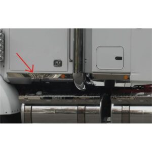 Stainless Steel Kick Panel Under Cab Left To Suit Western Star Sleeper