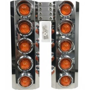 Stainless Steel Air Box Light Amber Torpedo Light To Suit Western Star