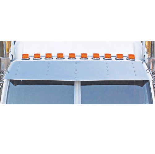 Stainless Steel Sun Visor 10 Inch To Suit Western Star Day Cab