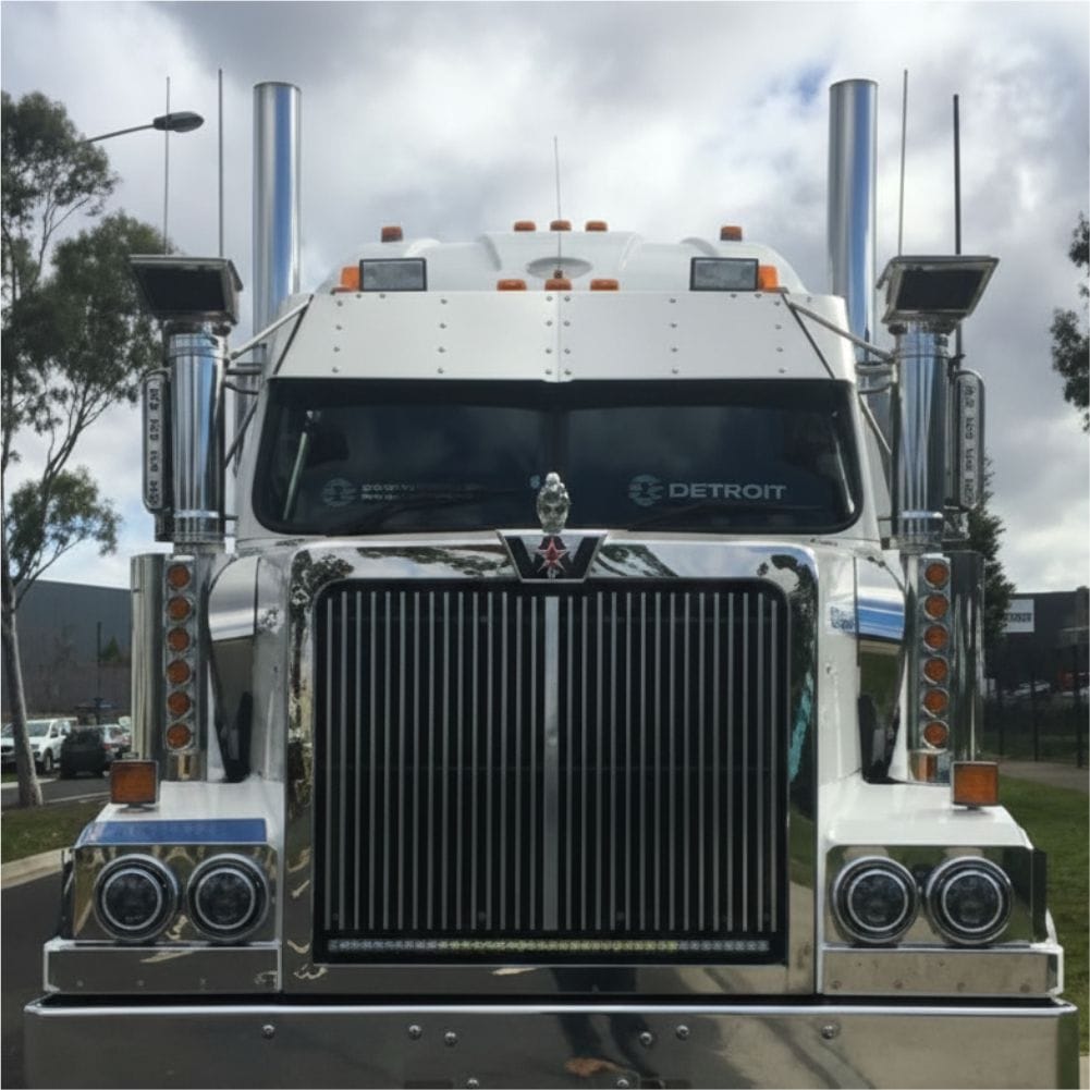 Stainless Steel Sun Visor 13 Inch To Suit Western Star Stratosphere