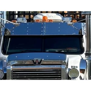 Stainless Steel Sun Visor 13 Inch To Suit Western Star Constellation