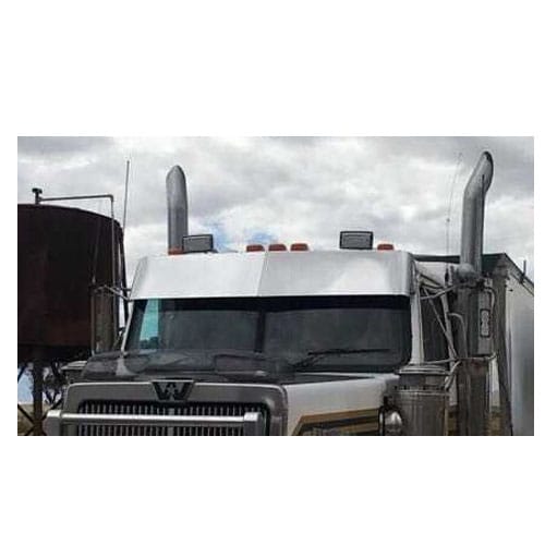 Stainless Steel Sun Visor 10 Inch Boltless To Suit Western Star Constellation