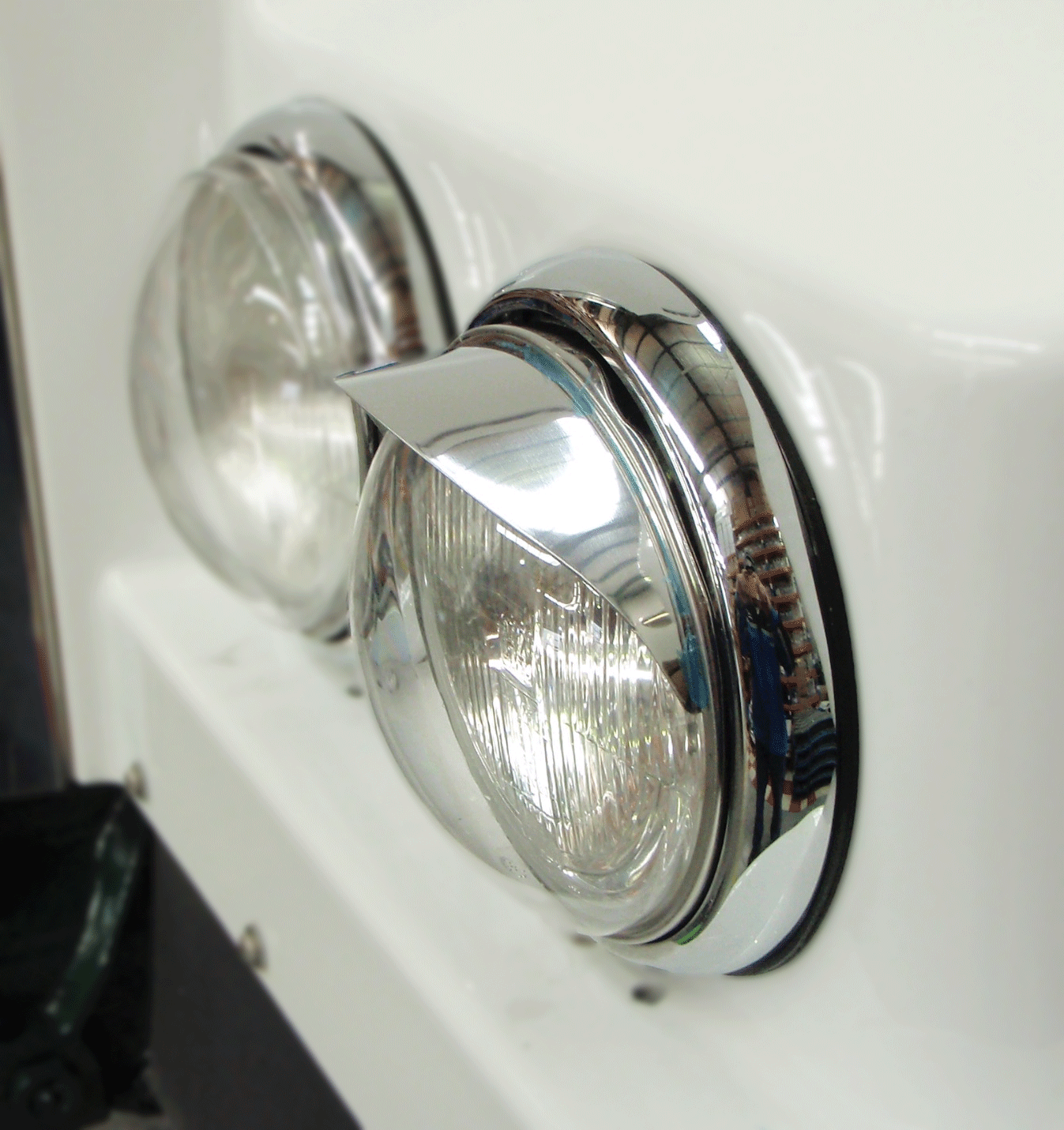 Stainless Steel Headlight Visor 7 Inch