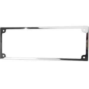 Stainless Steel Slim Line Licence Frame With Acrylic Cover 380mm X 106mm