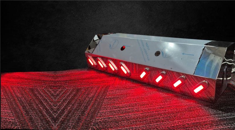 Stainless Steel Airline Box Red LED 1.2MM