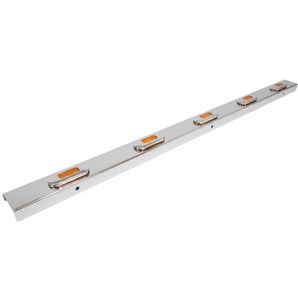 Stainless Steel Bull Bar Light Bar With 5 Amber LED