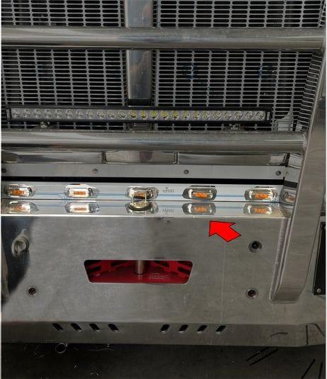 Stainless Steel Bull Bar Light Bar With 5 Amber LED