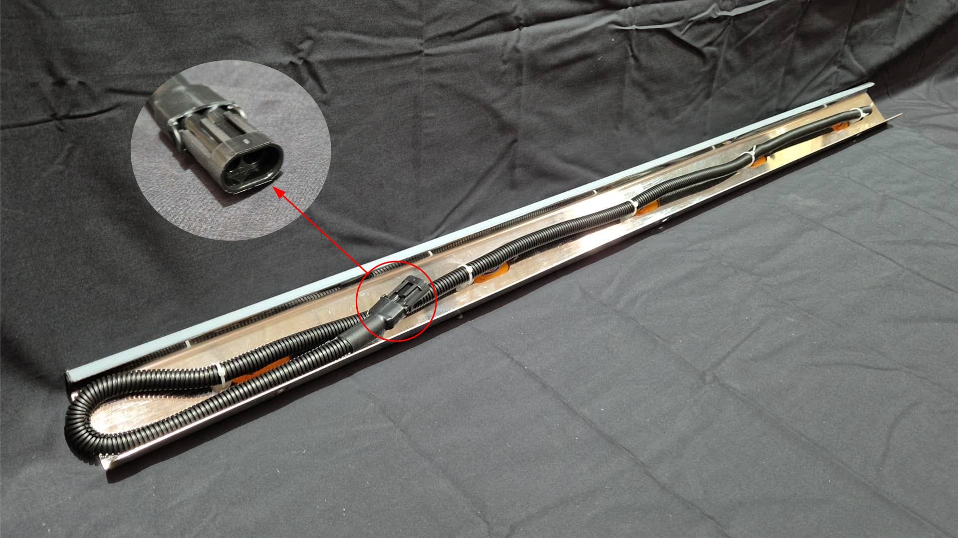 Stainless Steel Bull Bar Light Bar With 5 Amber LED