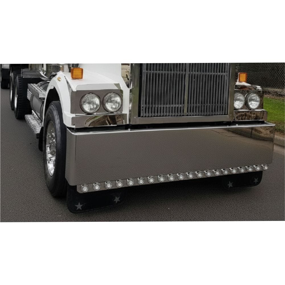 Stainless Steel Light Bar 2 Inch x 21 LED Clear/Amber/Green 2400mm