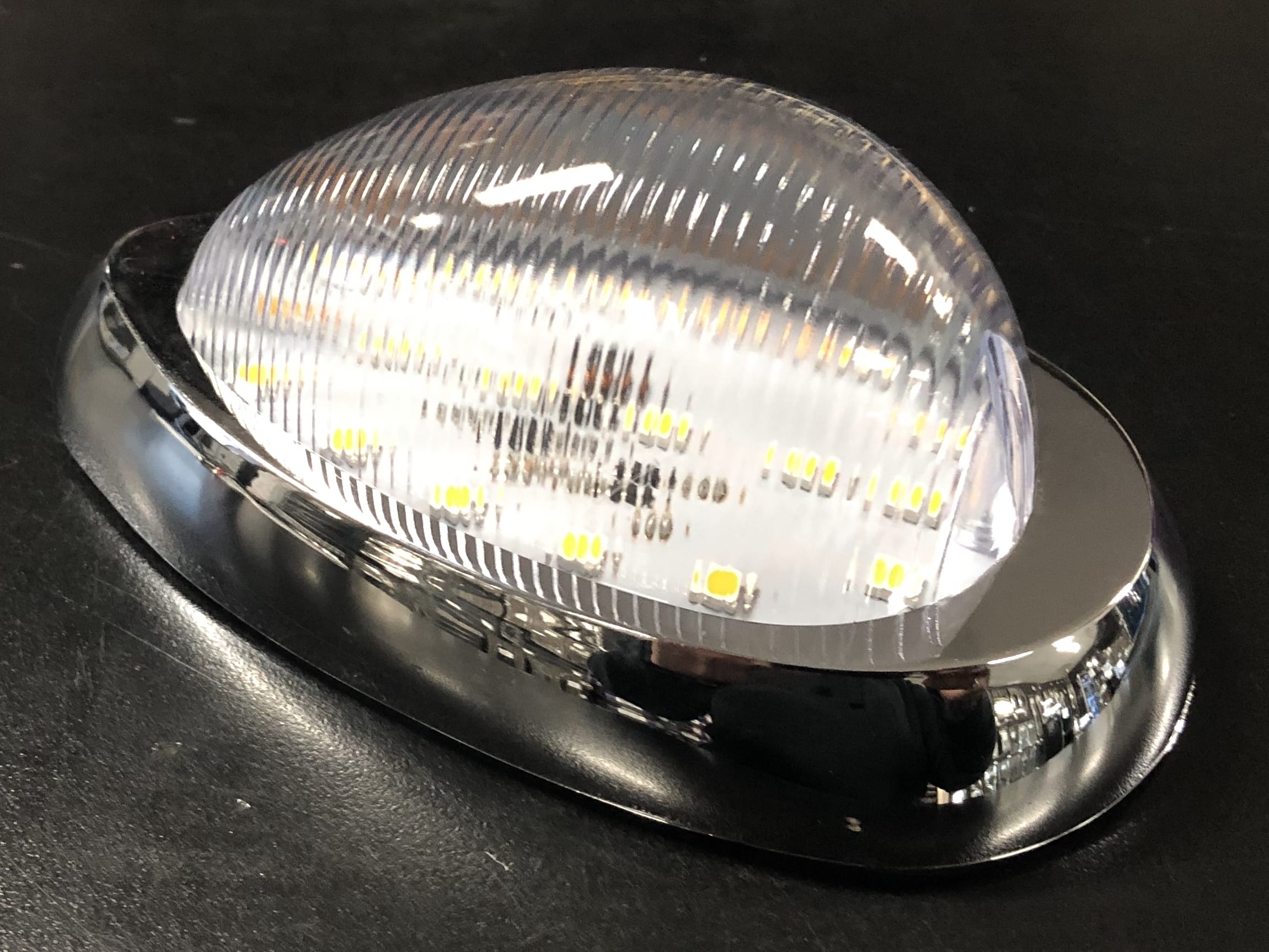 LED 12 Volt Light Indicator Clear/Amber To Suit Freightliner & Western Star