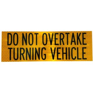 Marker Do Not Overtake 300X100 Alloy Class 1
