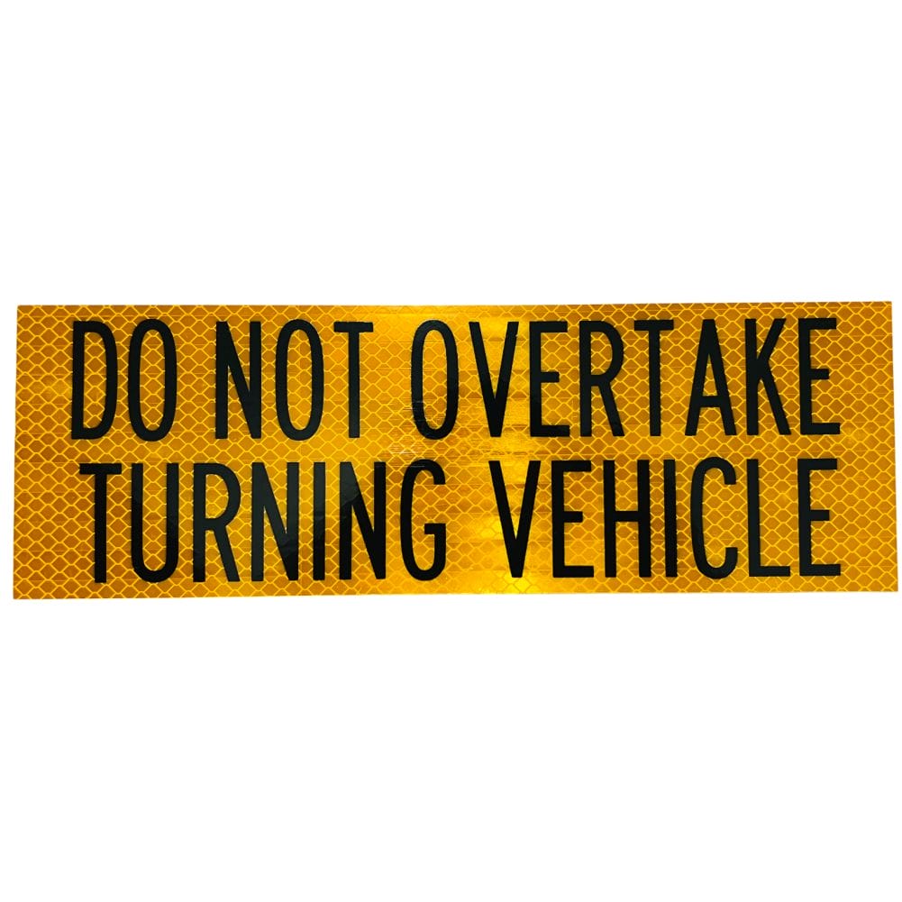 Marker Do Not Overtake 300X100 Alloy Class 1