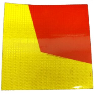 Marker Yellow/Red 300X300 Sticker Class 1