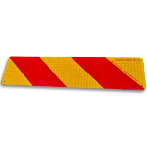 Marker 600mm x 150mm Alloy Class 1 Right (Rounded Corners)
