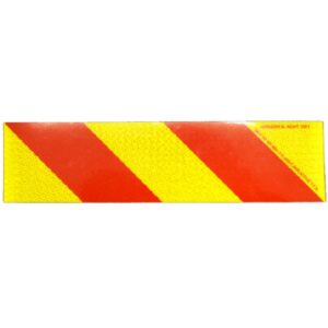 Marker Yellow/Red 400X100 Alloy Class 1 Right