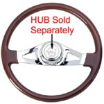 Steering Wheel 2 Spoke Straight Chrome