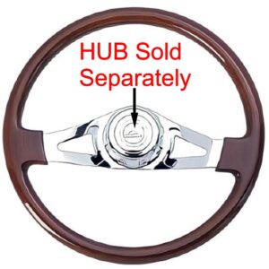 Steering Wheel 2 Spoke Straight Chrome