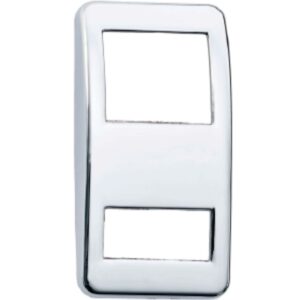 Switch Cover Chrome Plain Small Hole Bottom