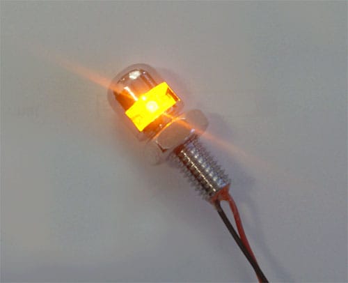 LED Light 12 Volt Bolt Amber