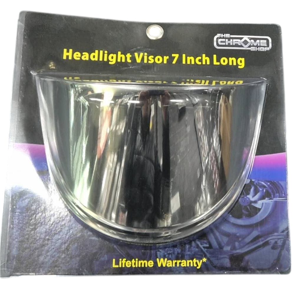 Stainless Steel Headlight Visor 7 Inch Long