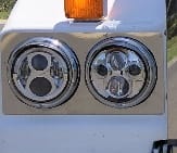 Stainless Steel Headlight Backings Short To Suit Kenworth New SAR