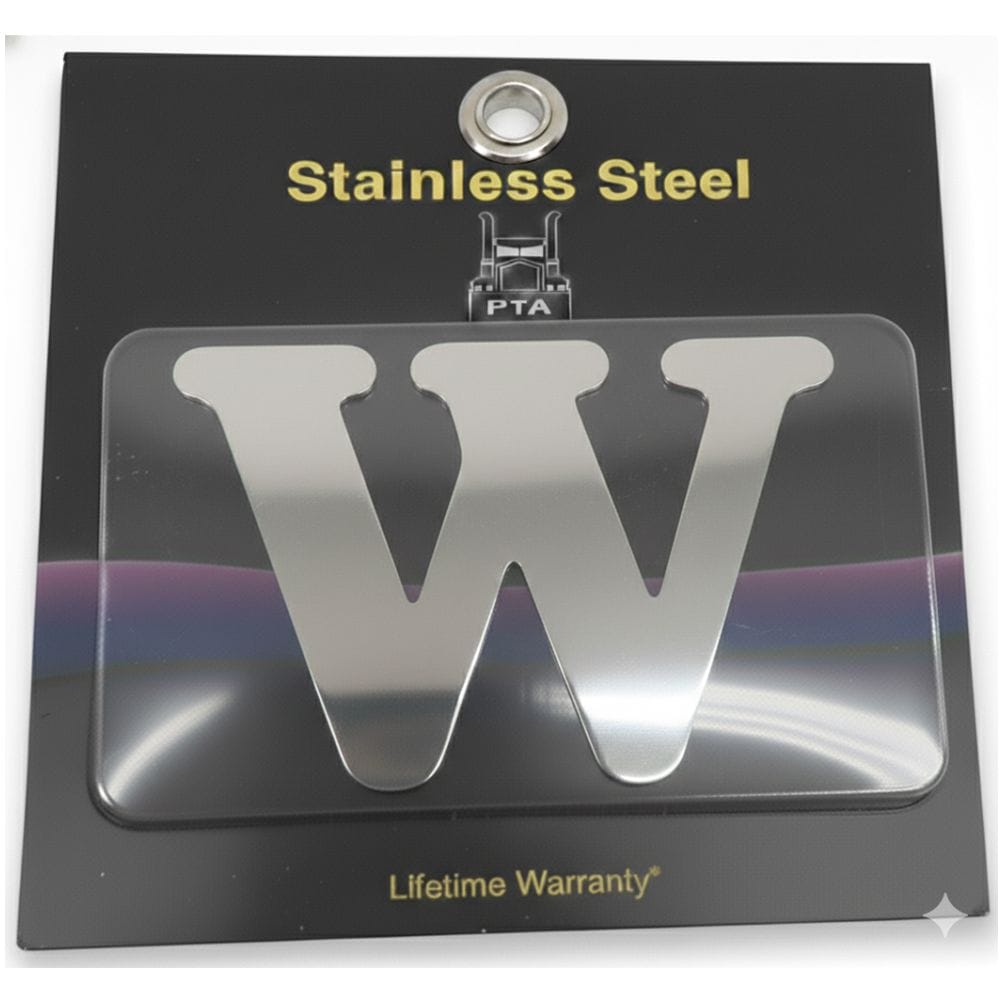 Stainless Steel Letter W