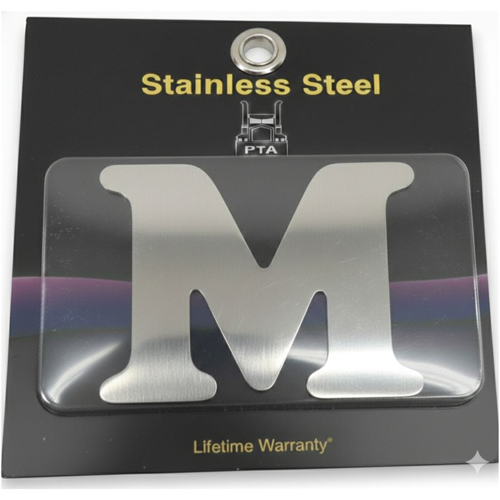 Stainless Steel Letter M