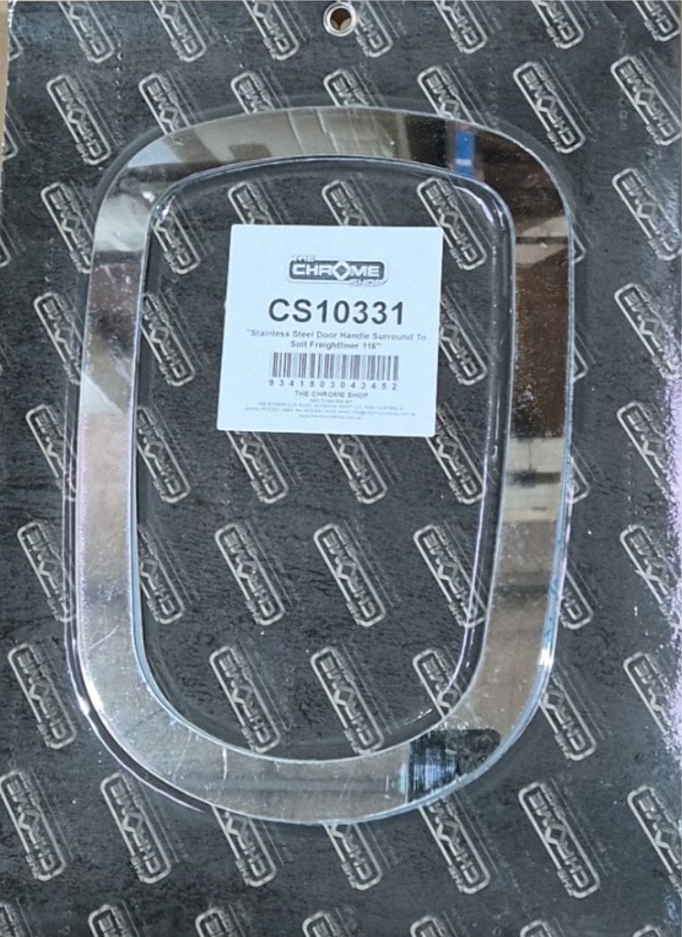 Stainless Steel Door Handle Surround To Suit Freightliner 116