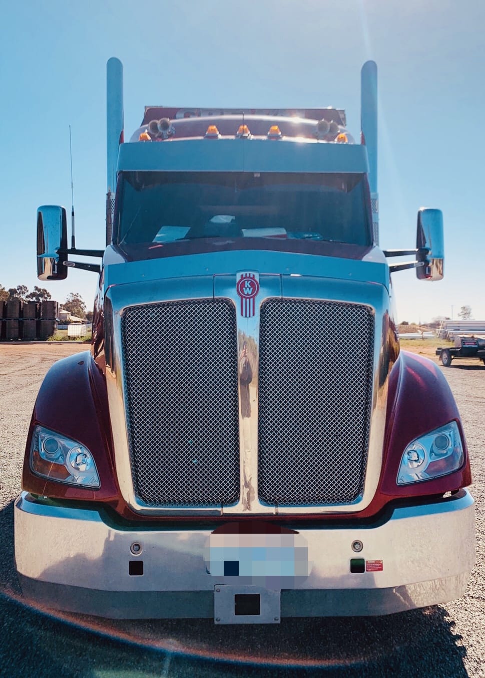 Stainless Steel Sun Visor 14 Inch Boltless To Suit Kenworth T360/T410/T410 SAR/T610/T610 SAR