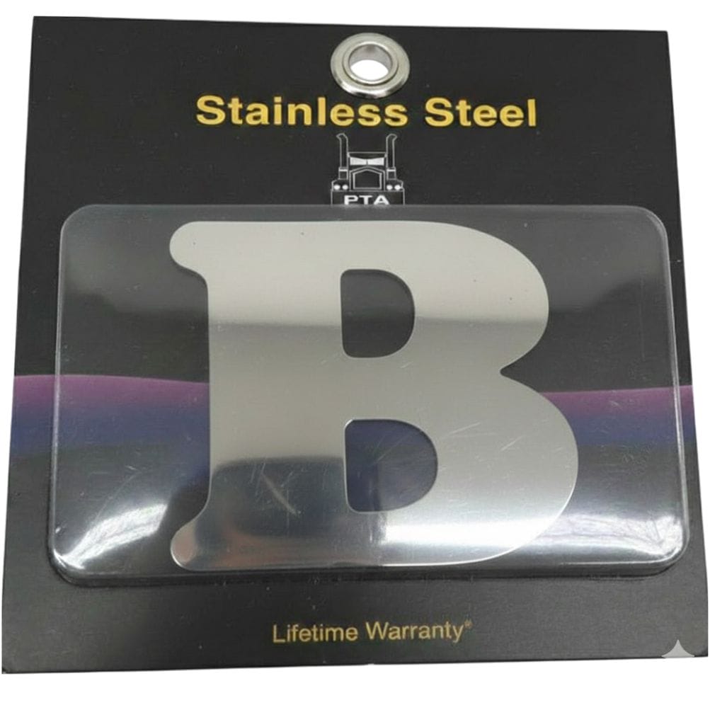 Stainless Steel Letter B