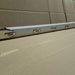 Stainless Steel Tank Skirt D Shape 1580mm 6 Amber LED Single To Suit Mack/Volvo