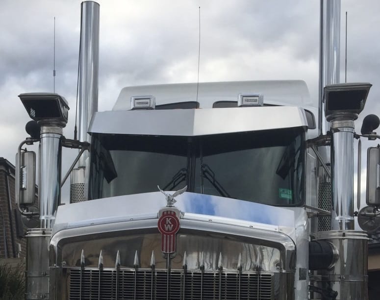 Stainless Steel Sun Visor 12 Inch Boltless To Suit Kenworth T350/T359/T404/T408/T409/T604/T608/T609/T659/T904/T908/T909