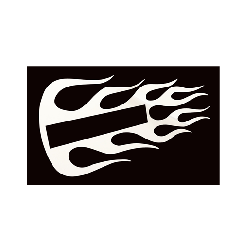 Stainless Steel Badge Surround Flames USA Style To Suit Kenworth