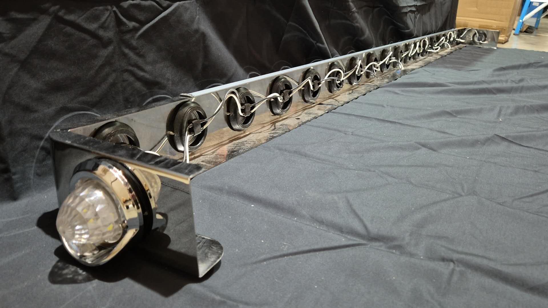 Stainless Steel Light Bar 21 Torpedo LED Clear 2370mm