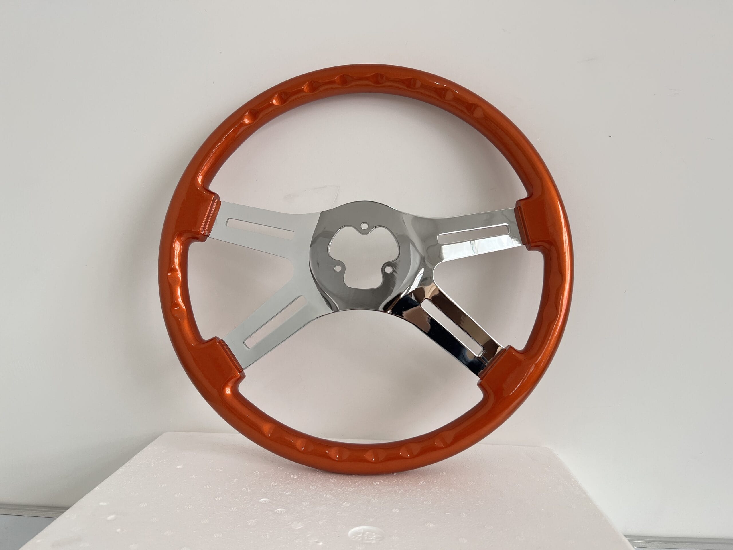 Steering Wheel 4 Spoke Straight Orange