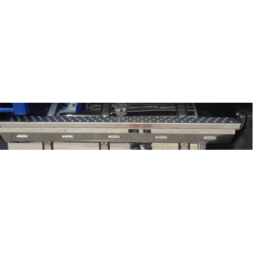 Stainless Steel Tank Skirt Round 1120MM 4 LED Clear/Amber Single To Suit Kenworth/Freightliner/Iveco