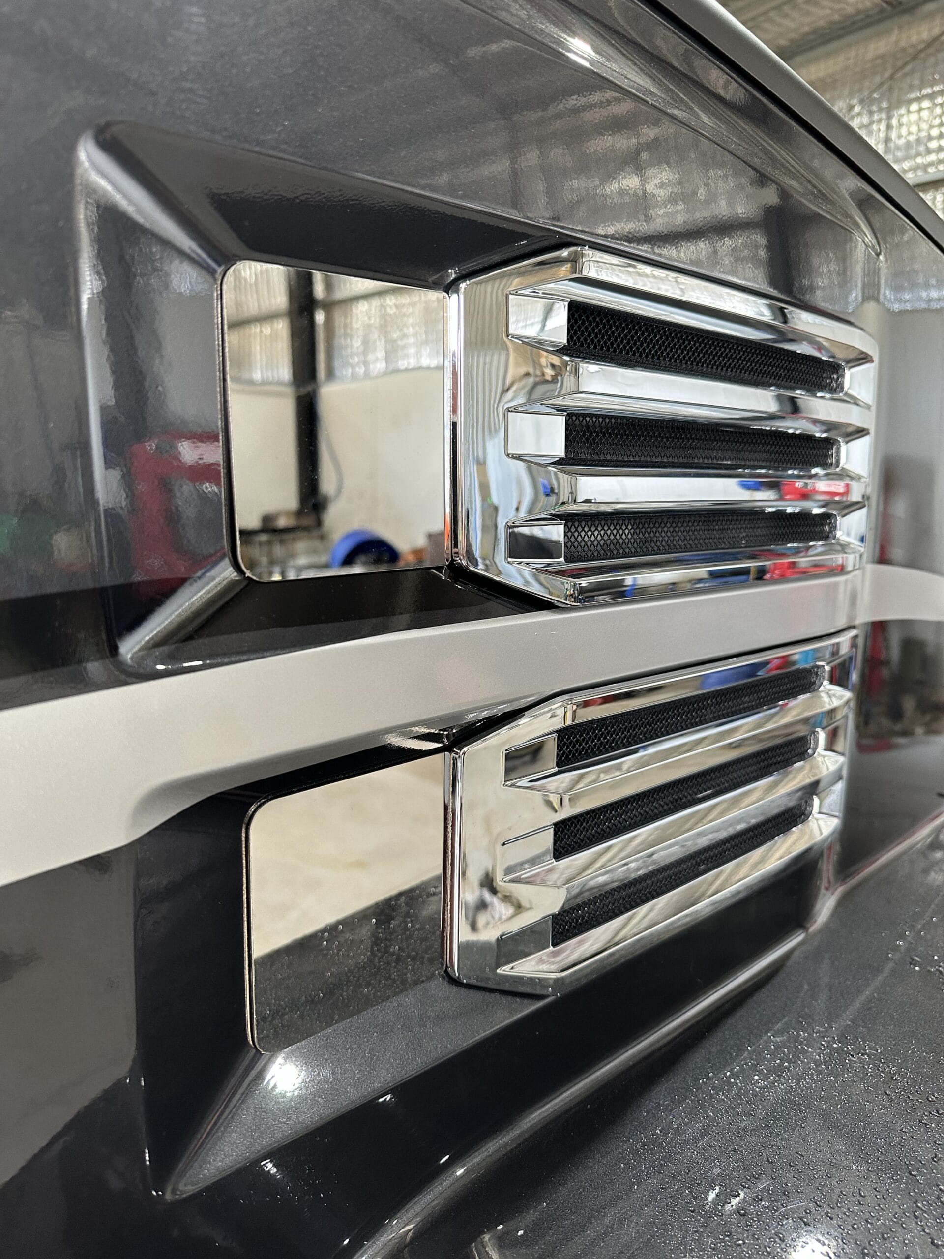 Stainless Steel Air Intake Covers To Suit Mack Anthem