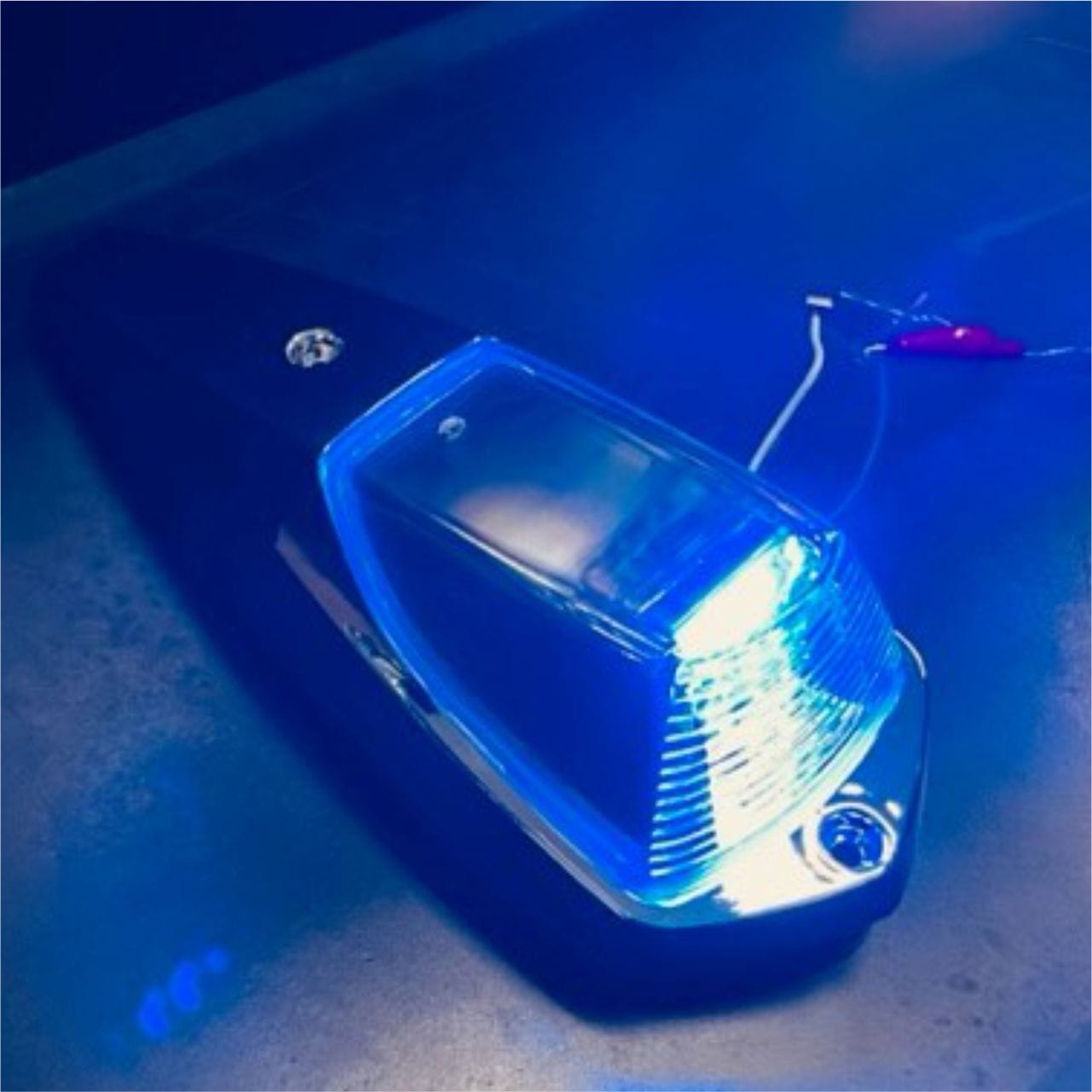 LED Multi-Volt Cab Roof Light Clear/Amber/Blue – image 3