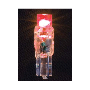 LED Globe 12V T5 Wedge Red Slim