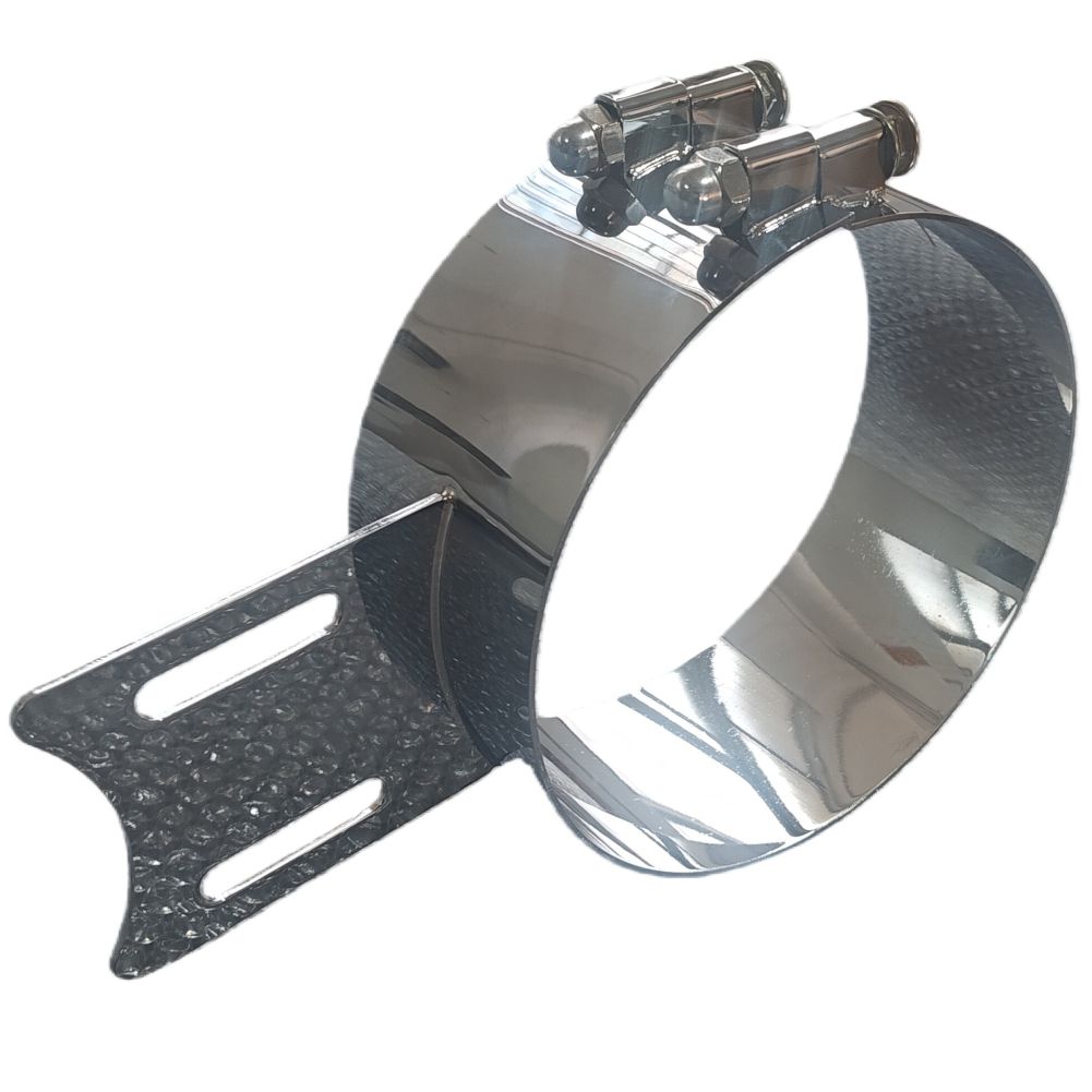 Stainless Chrome Clamp WSH Style 8" (203mm)
