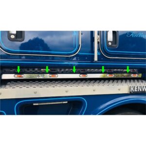 Stainless Steel Under Door Panel 5 Hole To Suit Kenworth K200