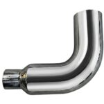 Monster Stack 90 Degree Elbow 17-10 inch chrome exhaust