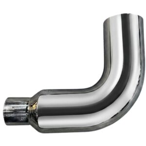 Monster Stack 90 Degree Elbow 17-10 inch chrome exhaust