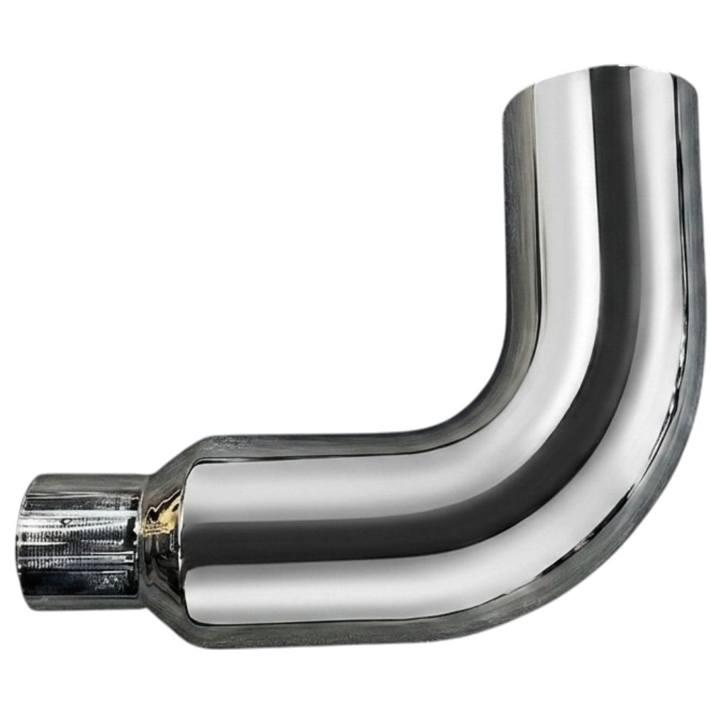 Monster Stack 90 Degree Elbow 17-10 inch chrome exhaust