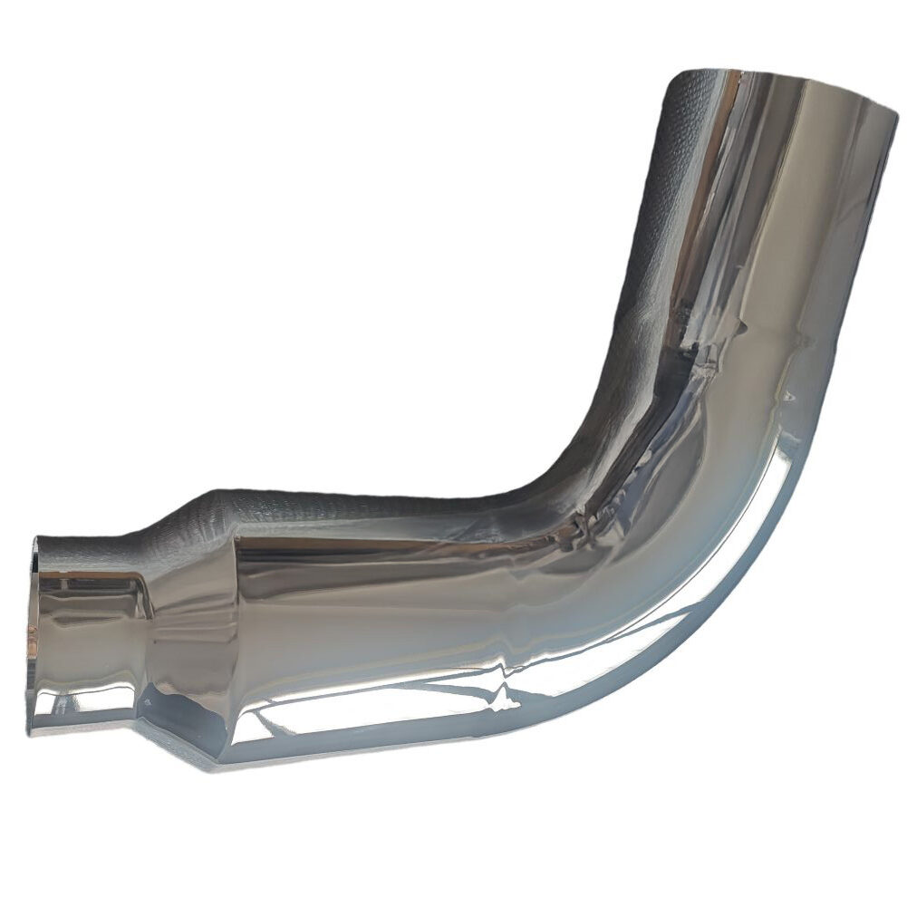 Stainless Steel Chrome Monster Stack 90 Degree Elbow 17"-10"