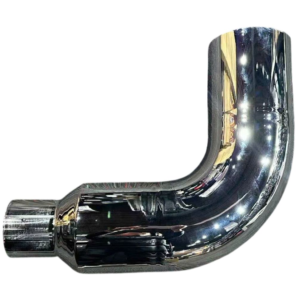 Stainless Steel Chrome Monster Stack 90 Degree Elbow 17"-10"