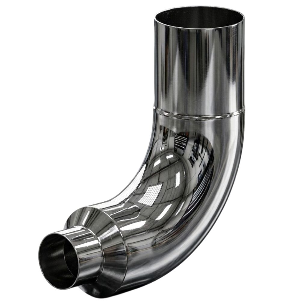 Monster Stack 90 Degree Elbow 17-15 inch chrome exhaust